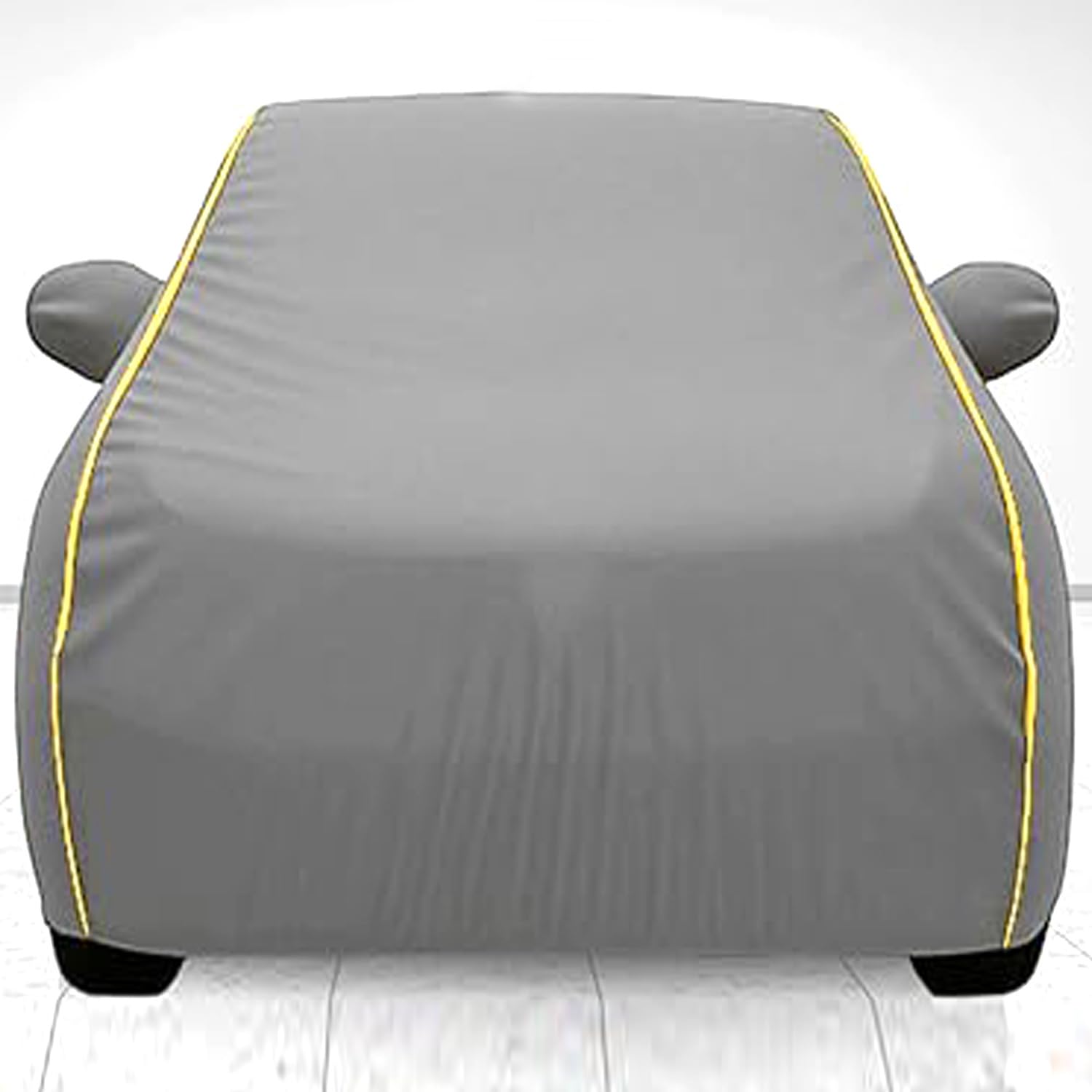 Kayme Compatible with Silver Verna Car Cover Waterproof Car Body Cover for All Weather Proof & Full Bottom Elastic, Triple Stitching with 100% Nail Proof Cover
