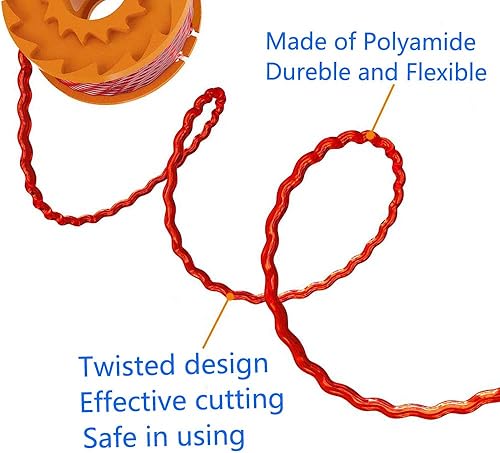 Miniatura 3 de WA0010 Bobina de repuesto para recortadora de cuerda compatible con Worx WA0010 Bobina de repuesto de autoalimentación, paquete de 12 (paquete de 10