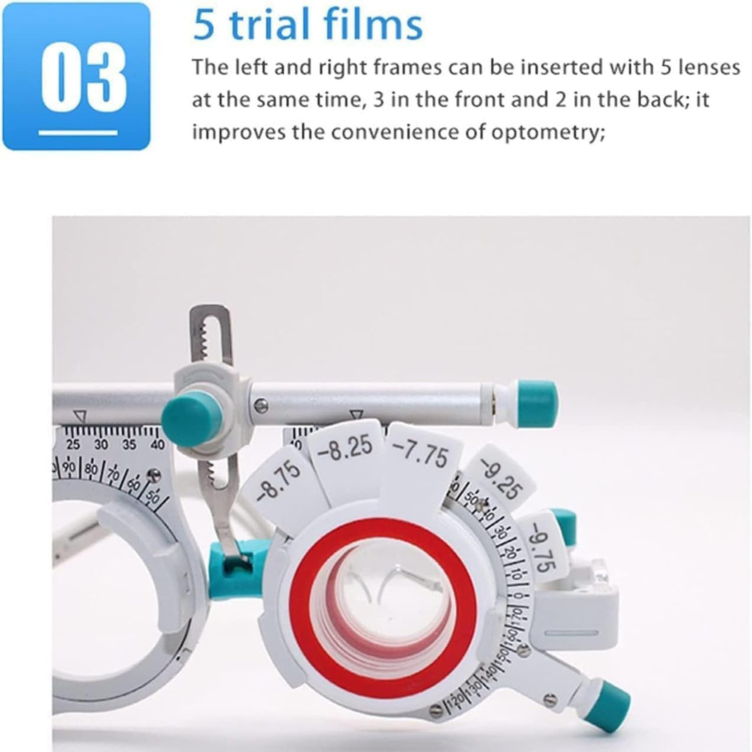 Regulowana Optyczna Oprawka Do Soczewek Próbnych, Optometryczna Uniwersalna Optyczna Oprawka Do Soczewek Próbnych, Ultralekka Optyczna Oprawka Do Soczewek Testowych, Tytanowy Optyczny Okular Testowy