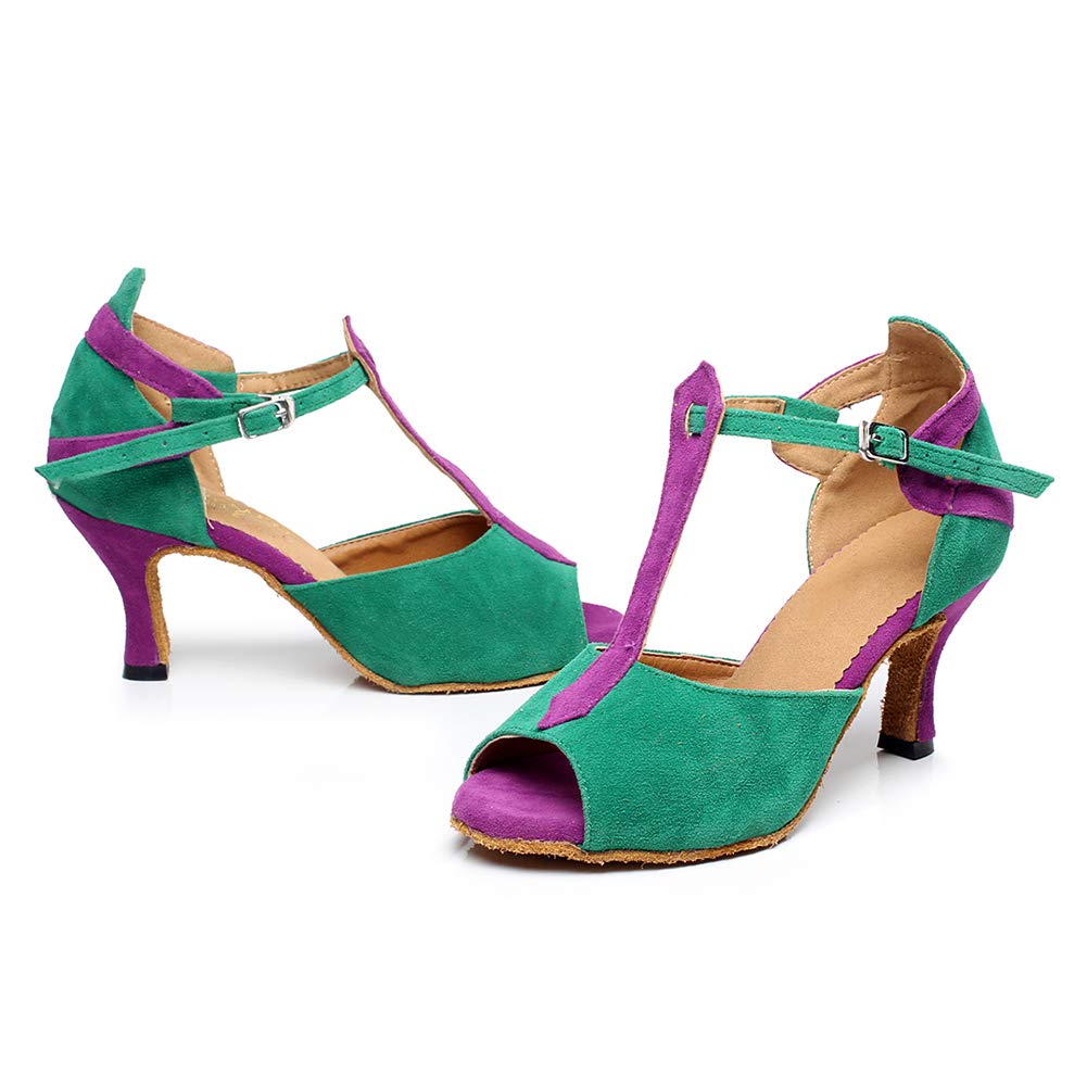 AOQUNFS Scarpe da Ballo Donna Salsa Latino Caraibico Scarpe da Ballo Latino Americano,QJW6212
