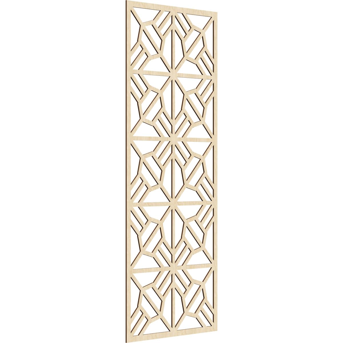 Auburn Decorative Pierced Fretwork Wood Wall Panels, 33 3/8"W x 84 3/8"H x 1/4"T, Birch