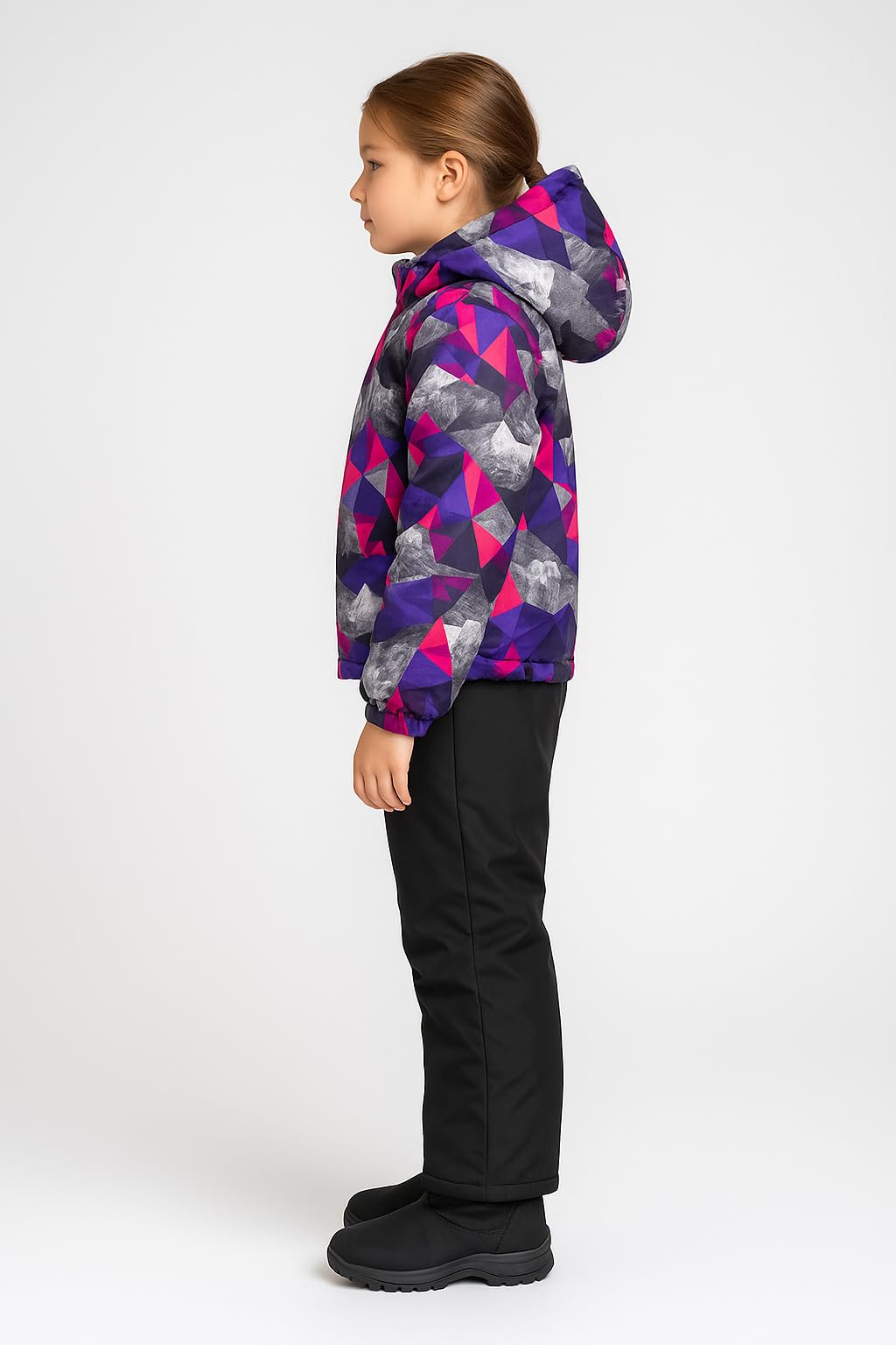 Kinder Schneeanzug, Winter Skianzug Set, Zweiteiler mit Skijacke und Skihose, Blau, Camouflage Muster, Schneedicht, Verdickt mit Futter, für Mädchen/Jungen, Gr.128-152