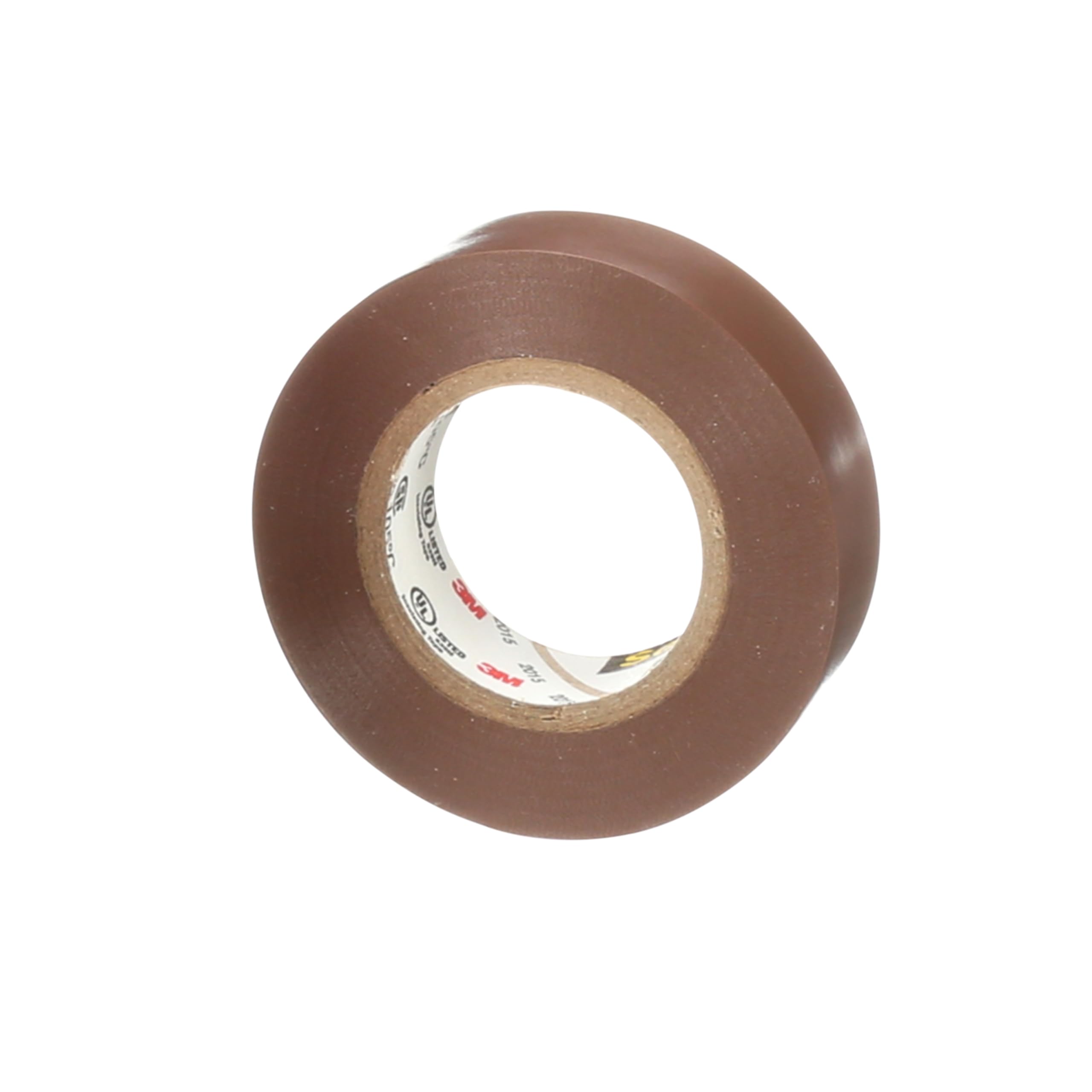 3M Scotch Vinyl Color Coding Electrical Tape 35, 1/2 in x 20 ft, 1 Short Roll, Brown, CSA Certified, UL Listed, Professional Grade, 7 mil Thick, Flame Retardant Tape