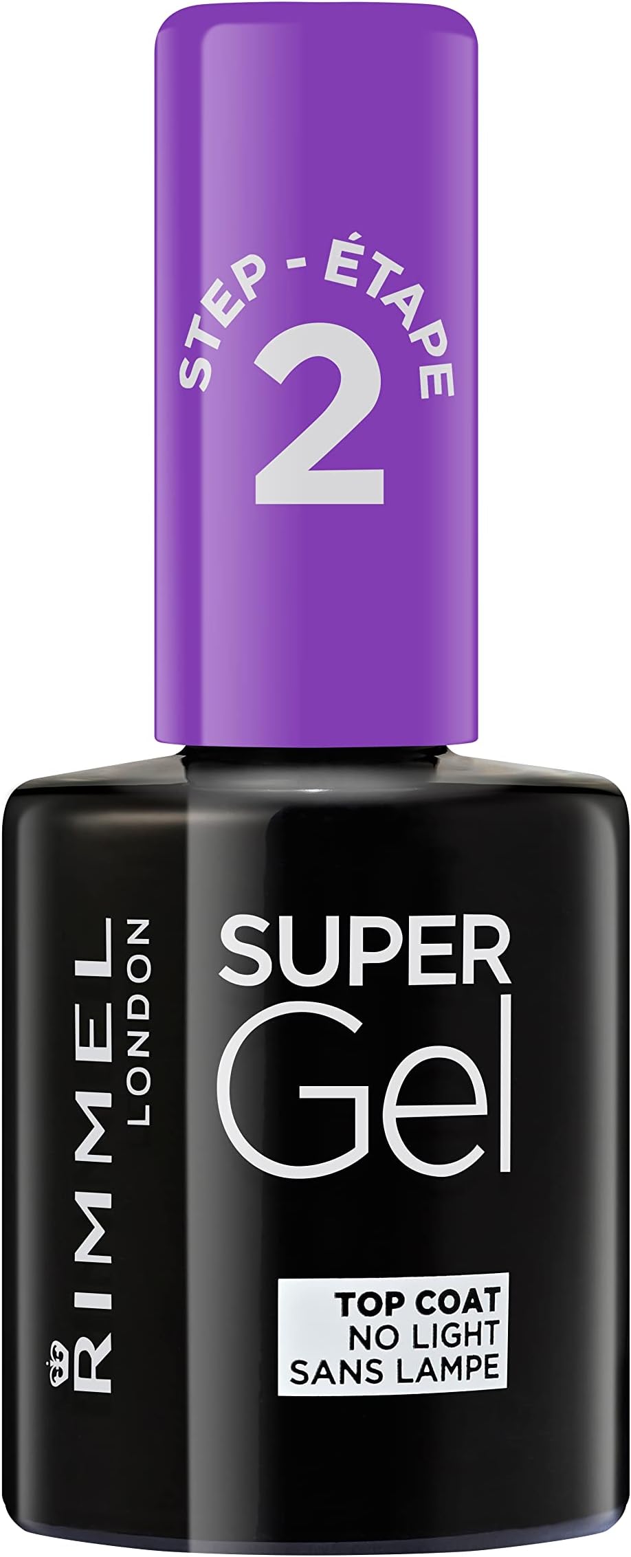 Super Gel, Top Coat, Long-Lasting Nail Polish, Glazed Finish, Easy Application, Gel-like Manicure, Chip Resistant, Clean Formula, 12ml
