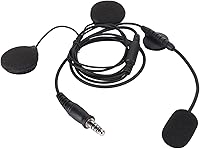 Vista 1 de Emoshayoga Auricular para casco de motocicleta, transmisión estable de 0.276 in. Enchufe de radio bidireccional, micrófono, sonido claro, a prueba