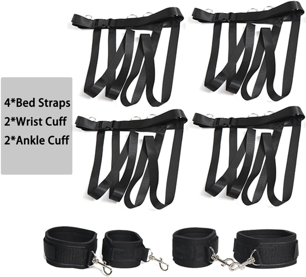 Miniatura 4 de Restricciones de cama sexual para debajo de la cama para parejas adultas, sistema de cama King Queen Size, restricciones de bondage, esparcidores de