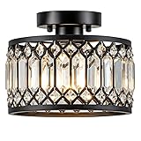 Crystal Ceiling Light 9 Inch
