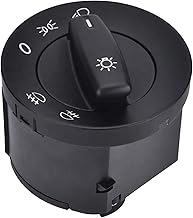 KASturbo Headlight Switch, Headlight Fog Light Button for Touran Jetta Golf Passat 1K0941431Q