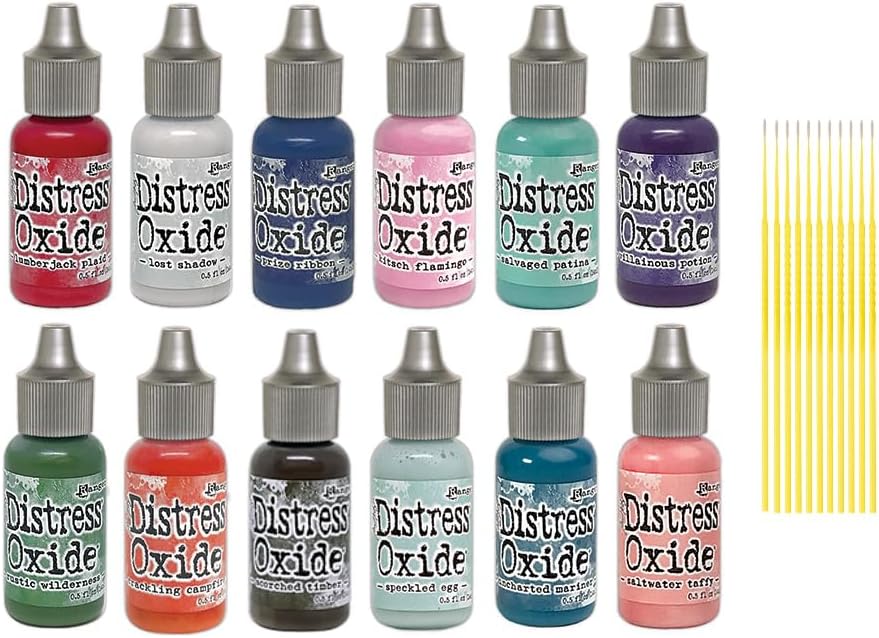 Distress Ink Reds Amazon.com: Ranger Distress Oxide Bundles - 12 Water-Reactive Distress ...