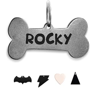 316 surgical grade stainless steel bone-shaped pet ID tag