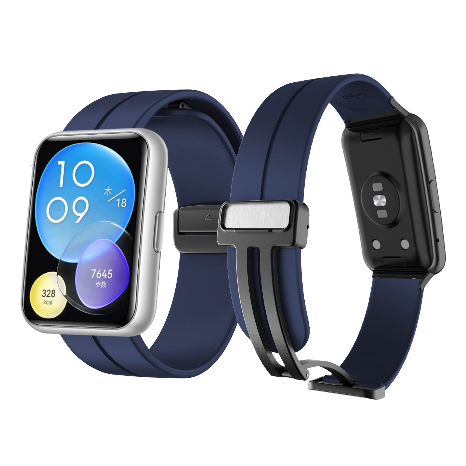 HUAWEI WATCH FIT 2  換えバンド付き Amazon.co.jp: コンパチブル Huawei Watch Fit 2 バンド シリコン 金属