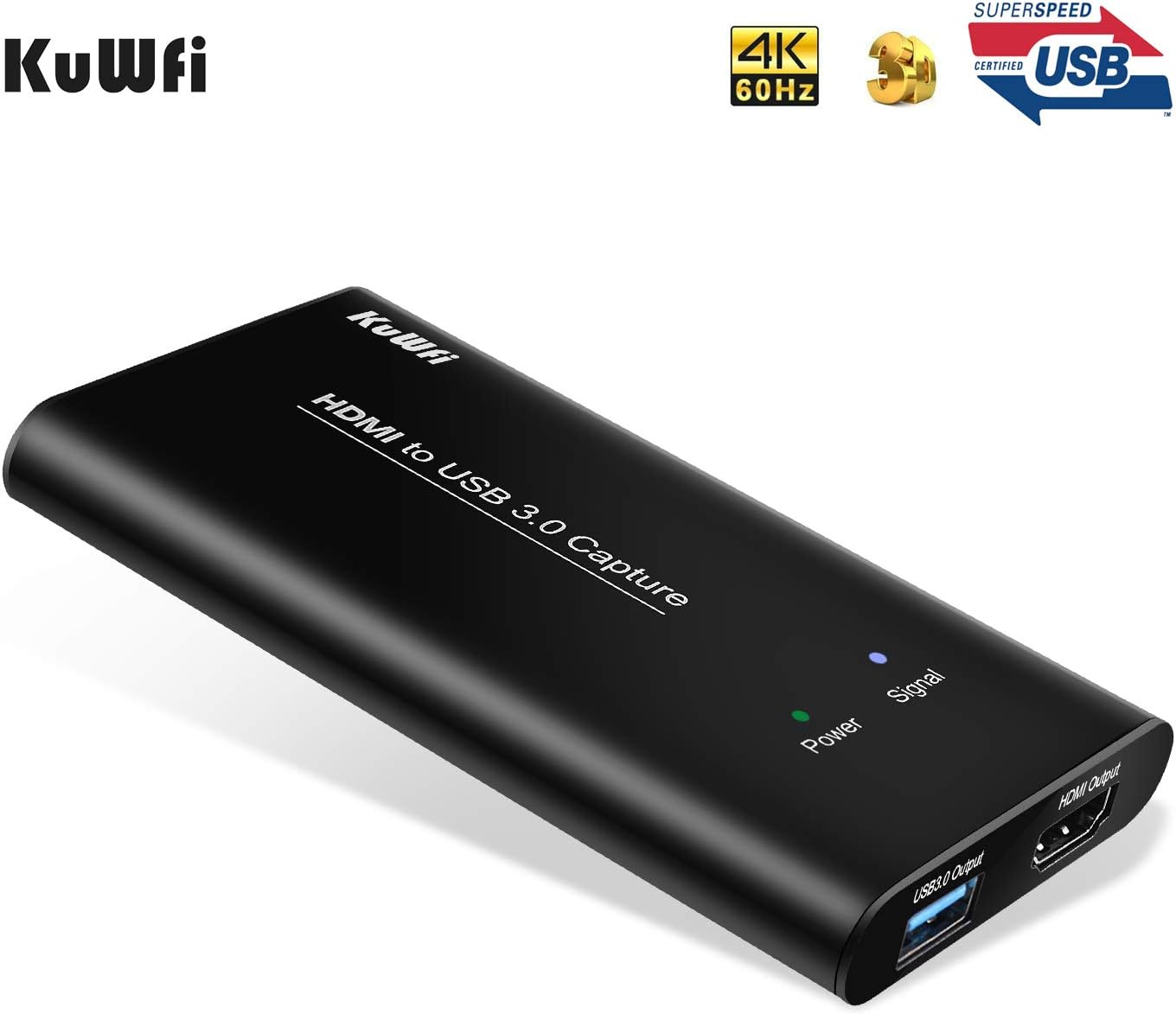 Exclusive Discount 80% Offer KuWFi HDMI USB Video Capture Device Card HD Video Converters Live Stream Broadcast 1080P with MIC Input Drive-Free for Live Video Camera/SLR/Android/Phone/Laptop