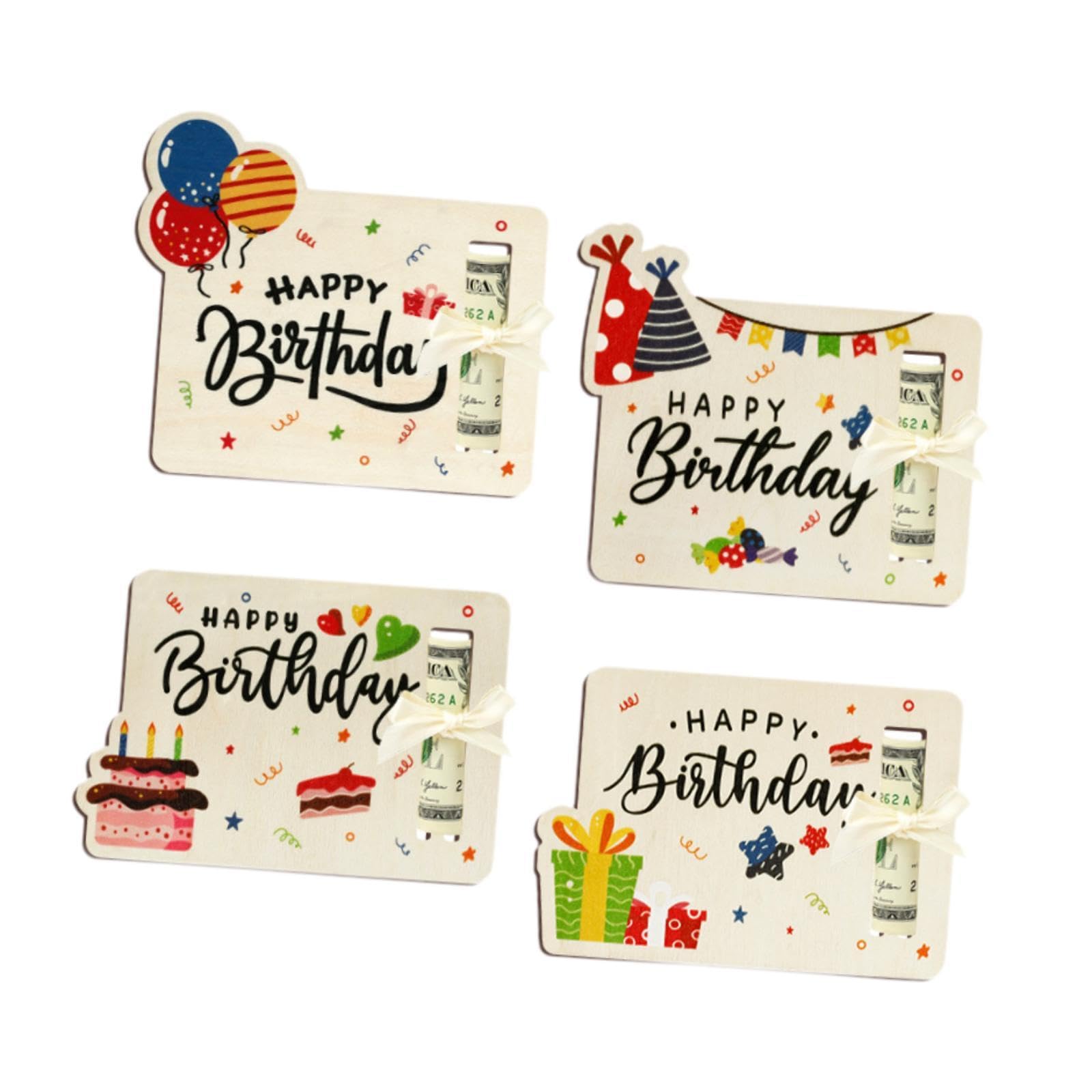 ZOOMELLA Birthday Money Holder for Party Fun Unique Wooden Money Holder|Greeting Cards & Invitations|Home & Garden-image-48