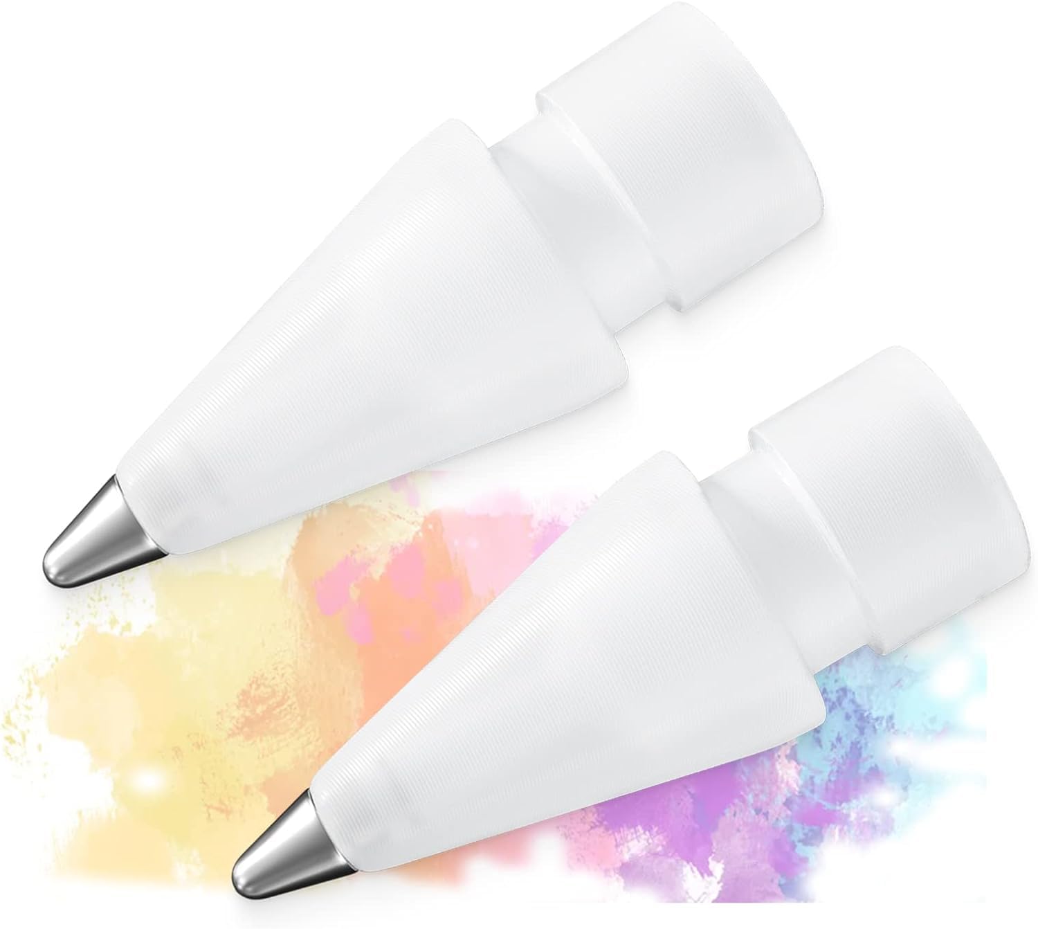 OJOS 0.5mm Metal Pencil Tips Compatible with Apple Pencil 1st & 2nd Generation 2 Pieces Replacement Metal Tips Compatible with Apple Pencil Metal Nibs Compatible with Apple Pencil White-image-43