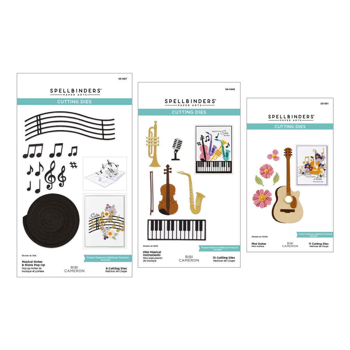 Bibi Cameron Pacchetto Piccoli Strumenti Collezione Note Musicali