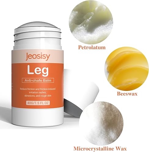 Miniatura 6 de Anti Chafing Stick-Body Anti Chafe Balm Cream Anti Chafing Friction Defense Stick for Thighs, Chest, Arms, Feet, Elbows and Areas Where Skin