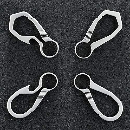 Chaveiro, Romacci Porta-chaves de titânio leve para exteriores Porta-chaves de liberação rápida