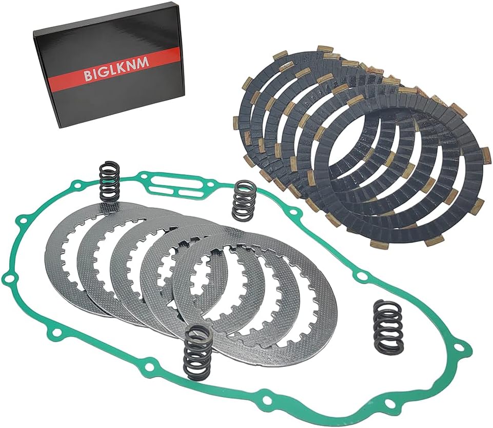 Clutch Kit Friction Plates & Heavy Duty Springs Gasket Compatible for Honda Sportrax 300 TRX300EX 1993-2008 TRX300X 2x4 2009 300EX 300X