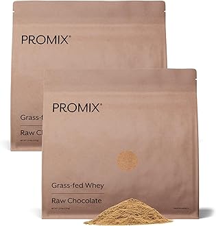 - ProMix Nutrition Whey Protein Powder, Raw Chocolate - Grass-Fed - ­Post Workout Fitness & Nutrition Shakes, Smoothies, Baking & Cooking Recipes - Gluten-Free & Keto-Friendly - 5 Pound (Pack of 2)