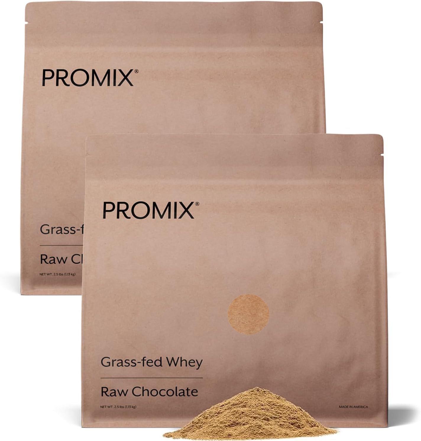 ProMix Nutrition Whey Protein Powder, Raw Chocolate - 5lb Bulk - Grass-Fed & 100% All Natural - Gluten-Free & Keto-Friendly