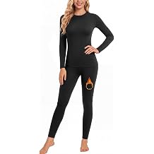 Thermal Underwear for Women Long Johns Set Fleece Lined Base Layer