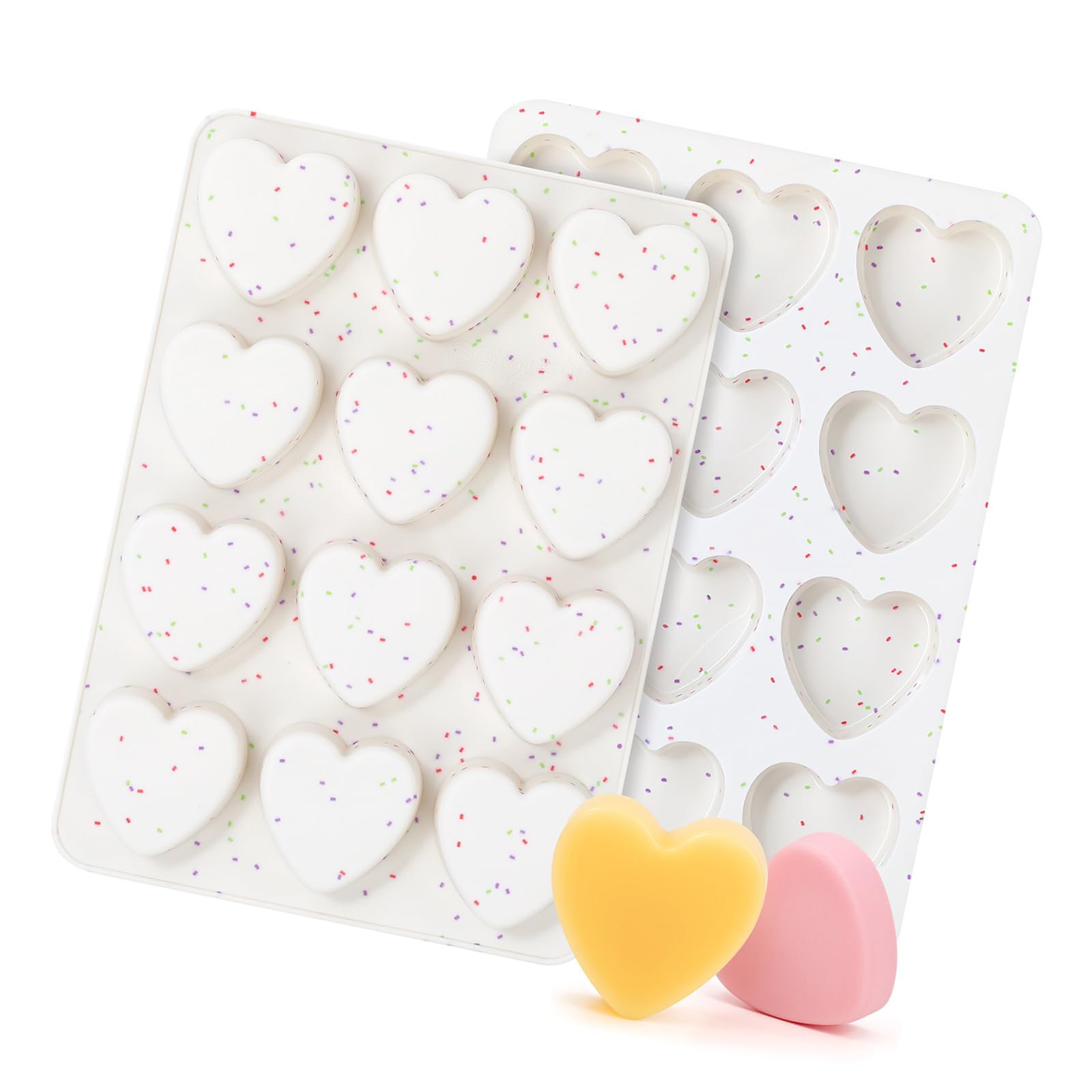 hogtnd Heart Shape Mousses Cake Mould Food Grade Silicone Chocolate Dessert Baking Mould Family Reunion Baking Moulds Heart Baking Moulds