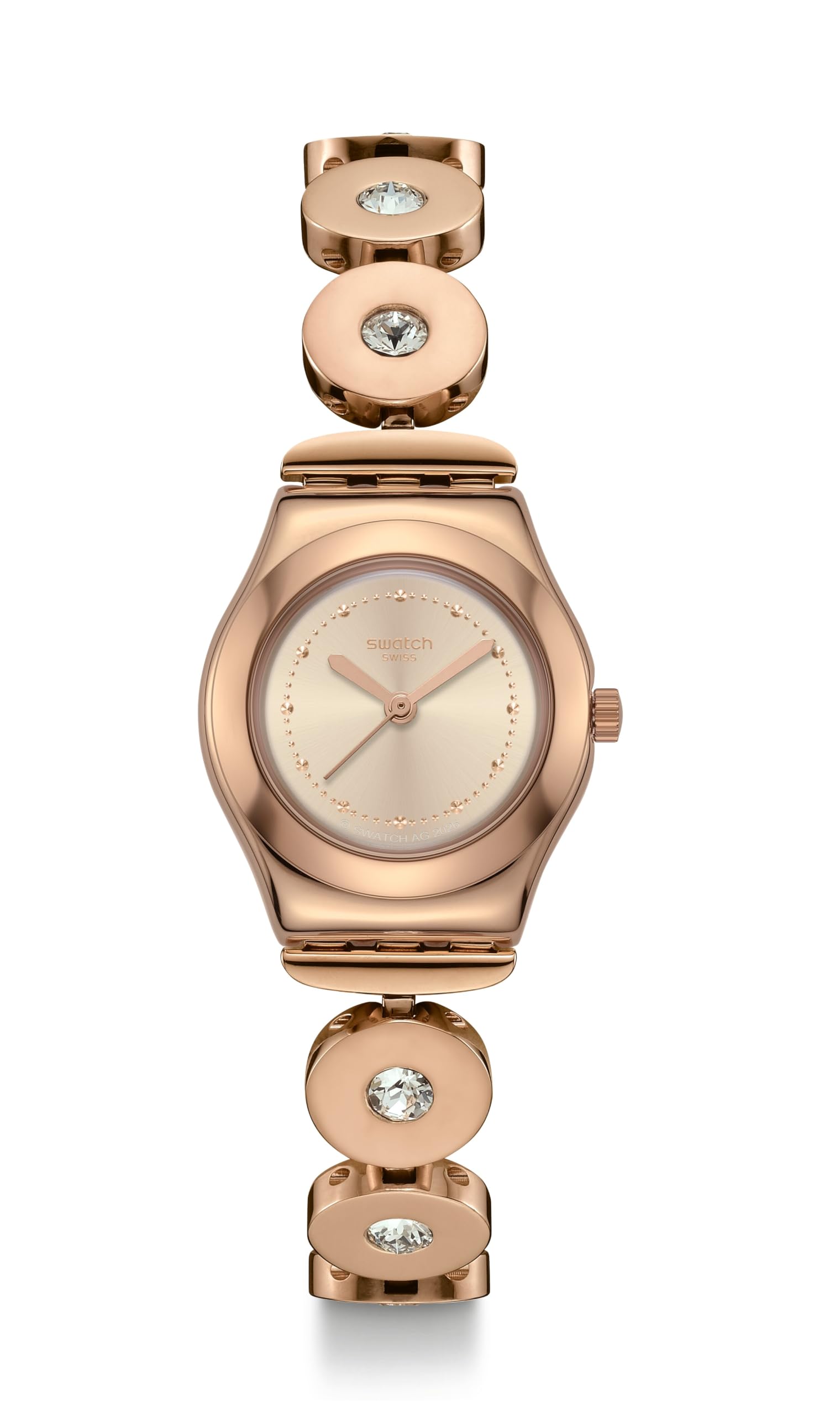 Lady Irony Women Dress Watch Stainless Steel Pink Quartz Water Resistant Copper Candor