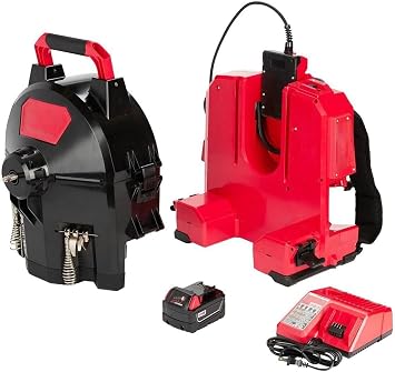 Compatible with Milwaukee 2775B-211 M18 FUEL 18V 3/8-Inch x 50-Foot Switch Pack Drain Snake Kit