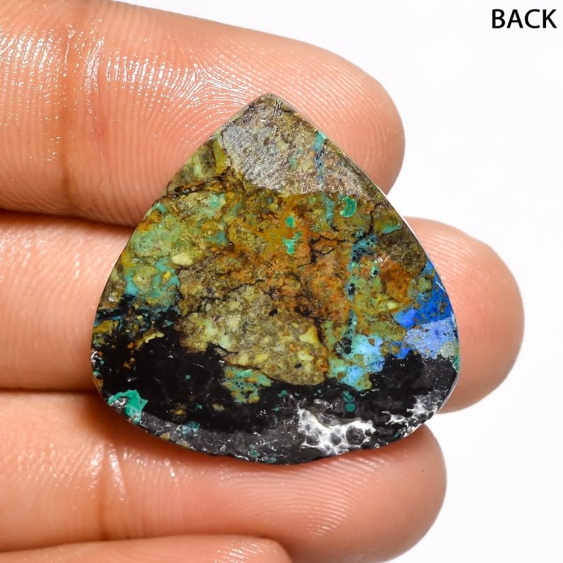 Azurite malachite gemme poire pour fabrication de collier et bague