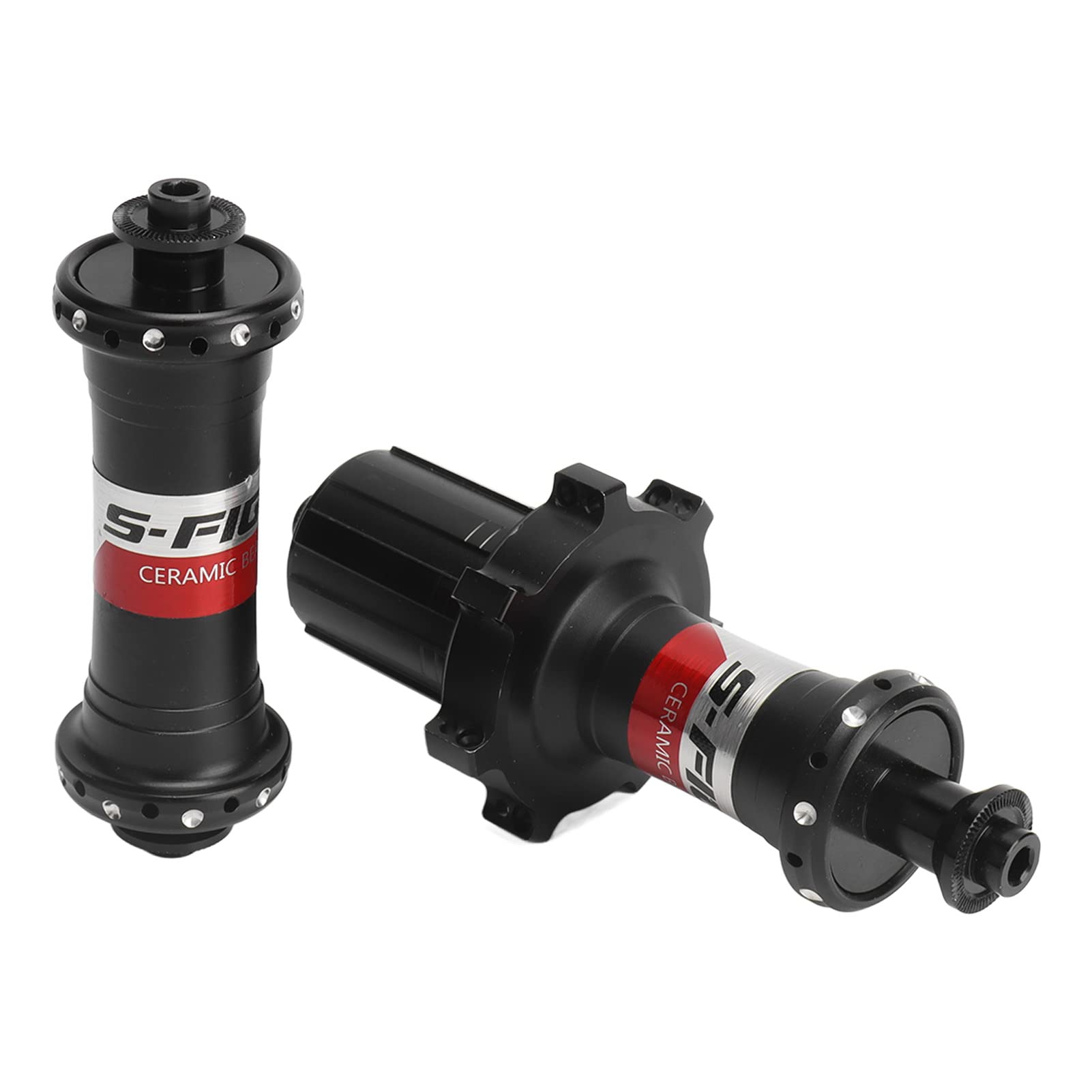bici in ceramica 4 cuscinetti sigillati, mountain bike in lega di alluminio, disco a sgancio rapido con 18 fori anteriori e 21 fori posteriori, compatibile con ruota libera HG
