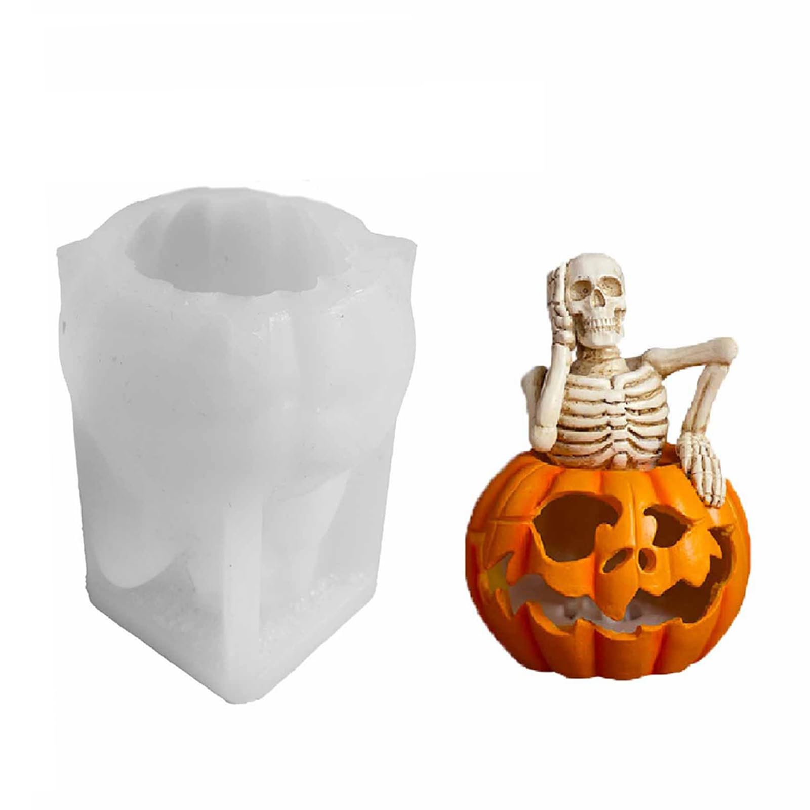 Lerpwige Pumpkin Molds Scary Epoxy Casting Craft