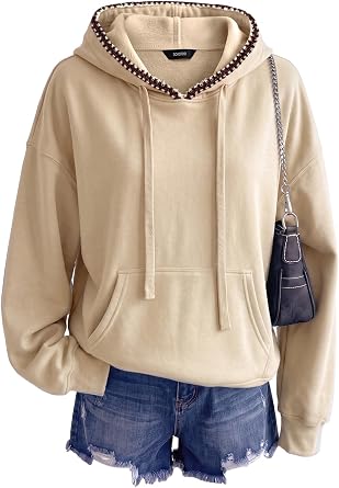 Dokotoo Womens Oversized Hoodies Fleece Pullover Long Sleeve Sweatshirts
