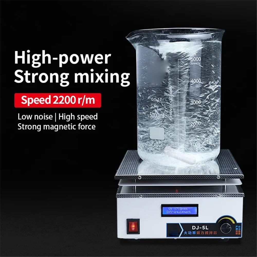 Szkło laboratoryjne DJ-5L DJ-10L DJ-15L High Power Magnetic Shaker z cyfrowym wyświetlaczem, N48(DJ-15L) Sprzęt laboratoryjny