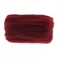 Vista 5 de BTWTRY Afro Kinkys - Pelo sintético a granel a granel, 1 paquete/1.76 oz (50 g), color burdeos, pelo afro a granel para rastas, cabello afro a