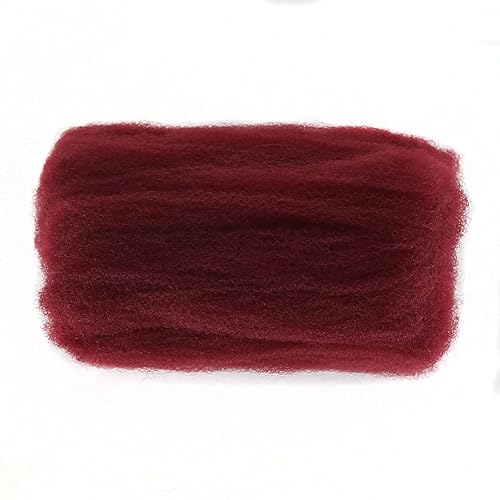 Miniatura 5 de BTWTRY Afro Kinkys - Pelo sintético a granel a granel, 1 paquete1.76 oz (50 g), color burdeos, pelo afro a granel para rastas, cabello afro a granel