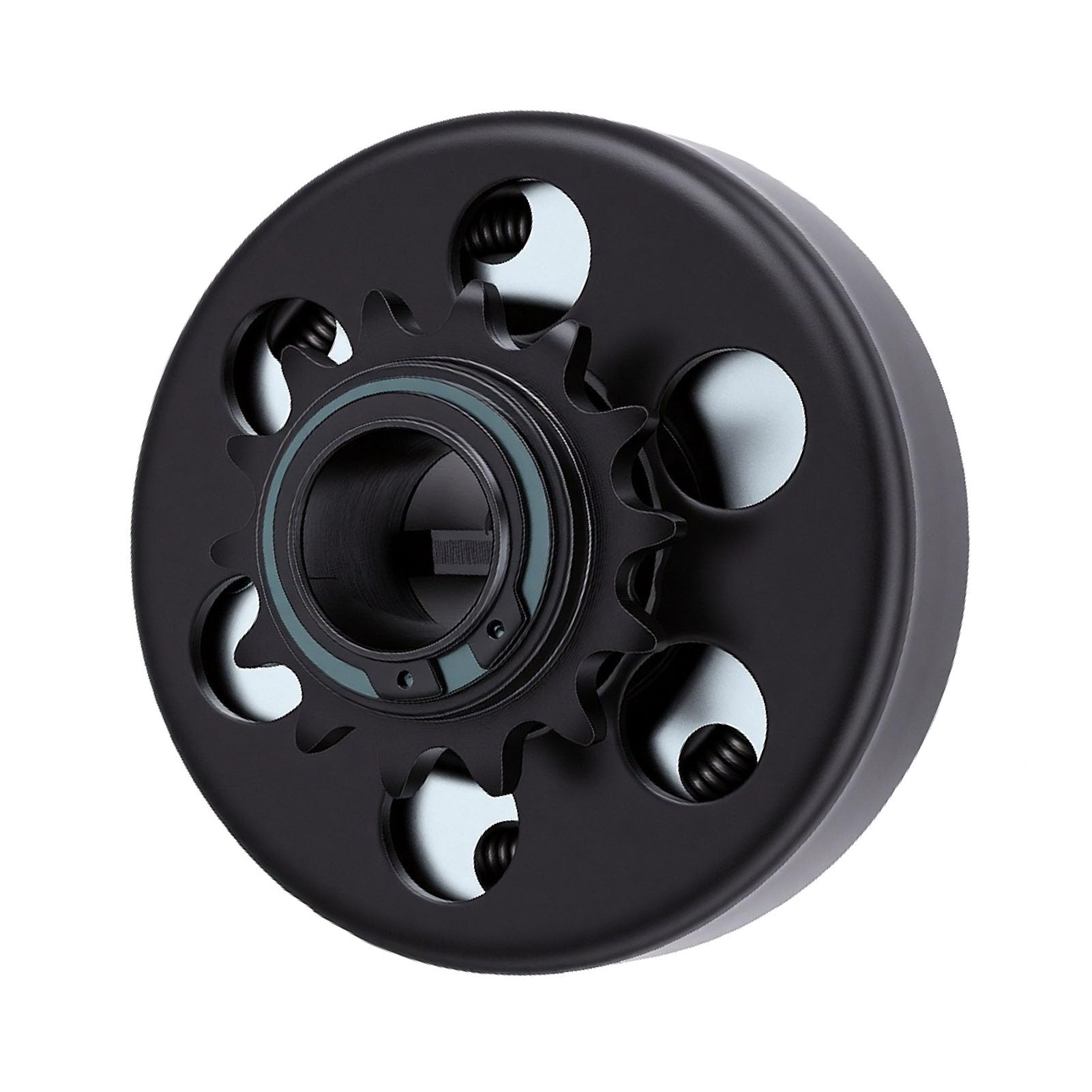 Tnfeeon Embrague Centrífugo de 14 Dientes, Hierro de 1 Pulgada de Diámetro Go Kart Embrague 2300 RPM Compromiso, Cadena 420 13 Apto para Mini Bicicleta Go Kart Cortacésped 212