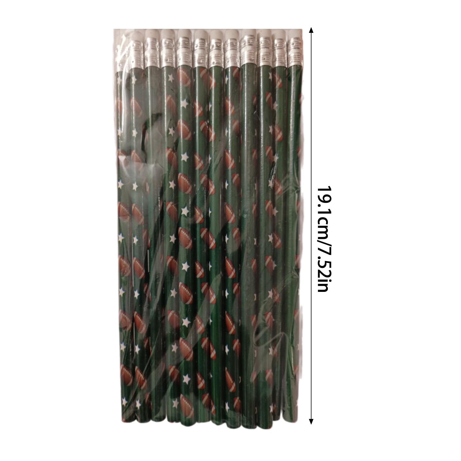 100-teiliges Holzstift und 100-Radiergummi Set, Motivationsstift, Holz Zeichenstifte für, Studenten, Erwachsene, Schreiben, Zeichnen, Fußball Bleistift Set