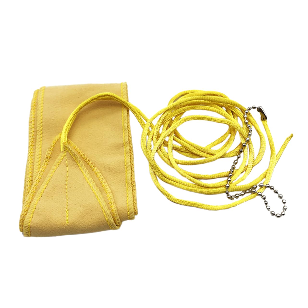 Yardwe Portable Saxophone and Clarinet Cleaning Cloth Maintenance Swab for Flute and Sax with String Essential Instrument Care Accessory for Optimal Performance