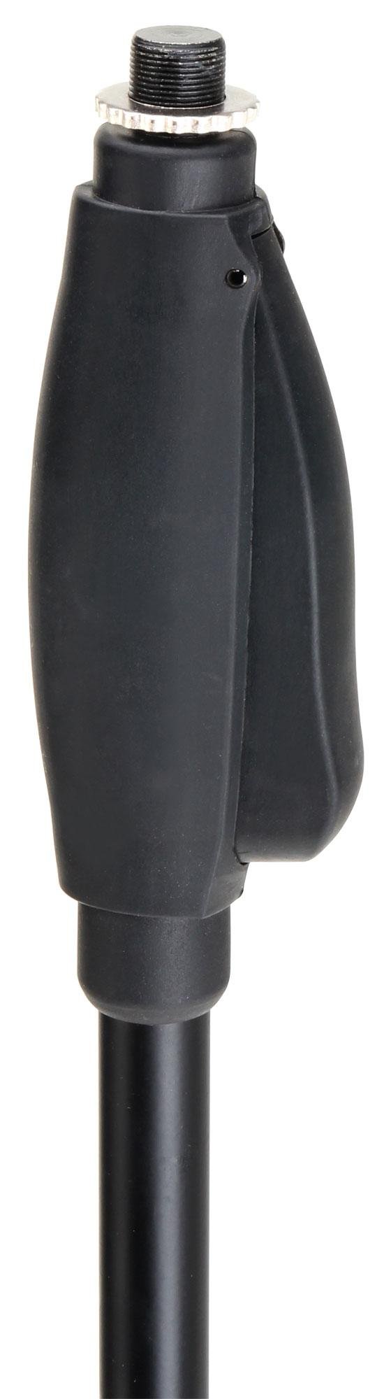 Soporte de Micrófono Pronomic MS-250 de Una Mano, Color: negro, Peso: 1 | Trípode para micrófono de cantante, Rosca 5/8" (según el micrófono usado recomendamos un adaptador a 3/8"), 8 kg