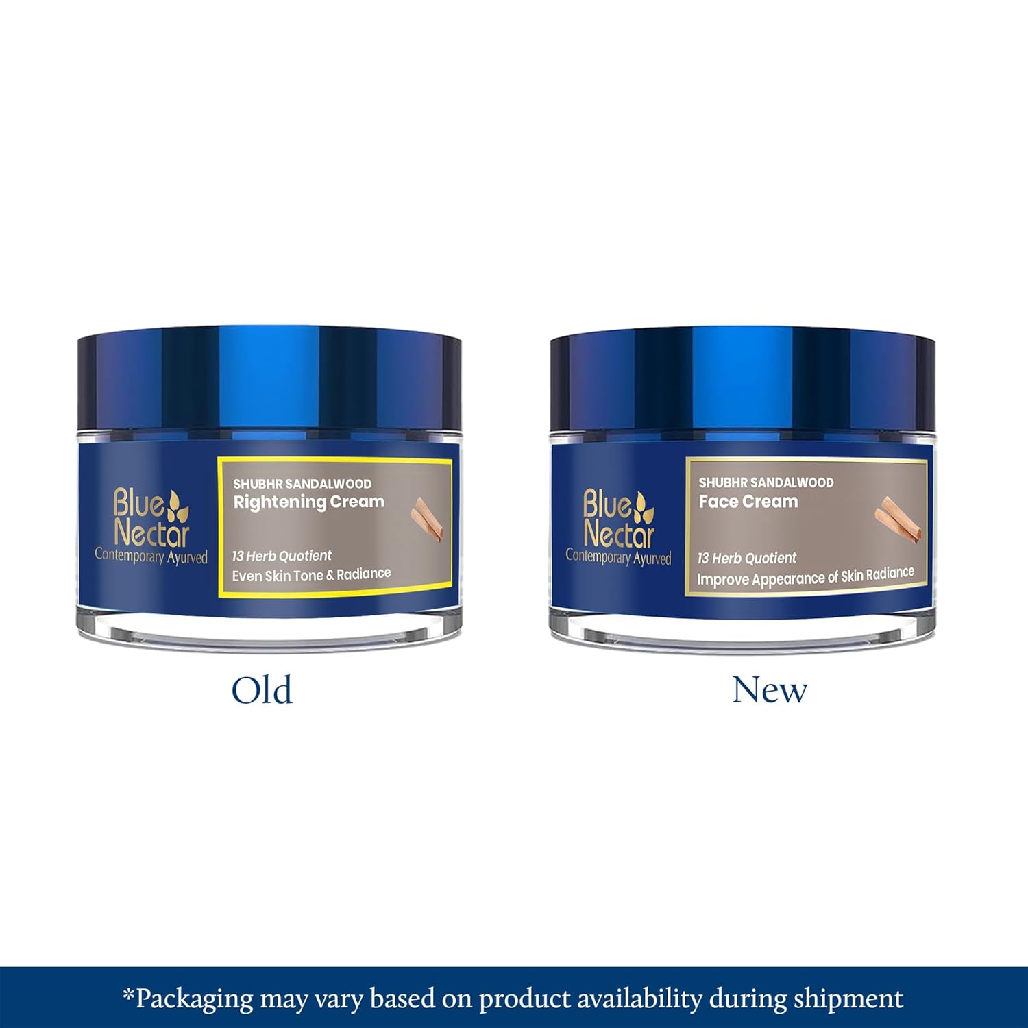 Blue Nectar Daily Moisturizer for Face for Women | Authentic Sandalwood, Turmeric & Manjistha Hydrating Day & Night Cream for Face (13 Herbs, 1.7 Oz) - Image 2