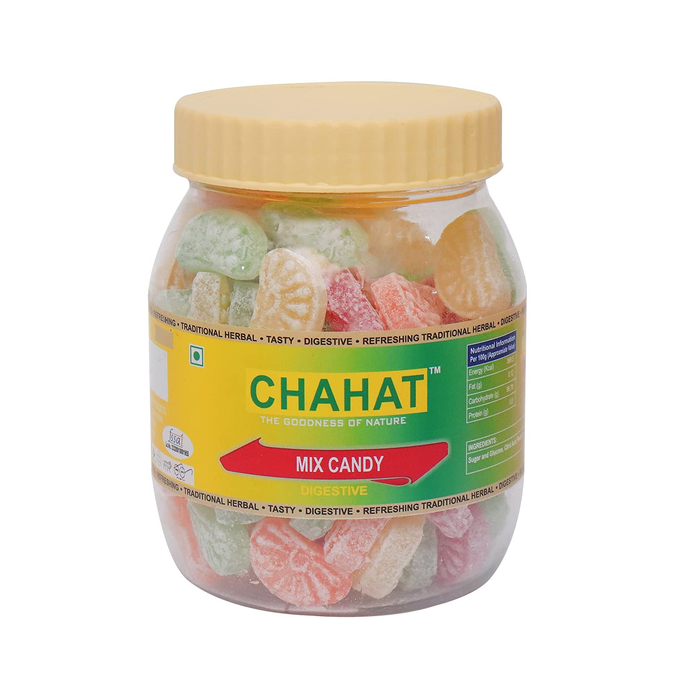 Chahat Mix Candy Colorful Fruit Candy, khathi mithi Candy (Mouth Freshner) 400gm