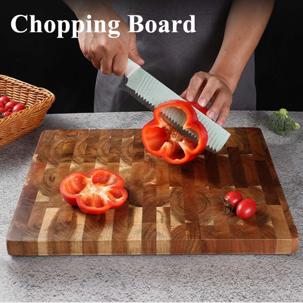 Tabla de Cortar Cocina,Tabla de cortar de madera profesional para cortar carne, cosas sólidas grandes para el hogar para la cocina