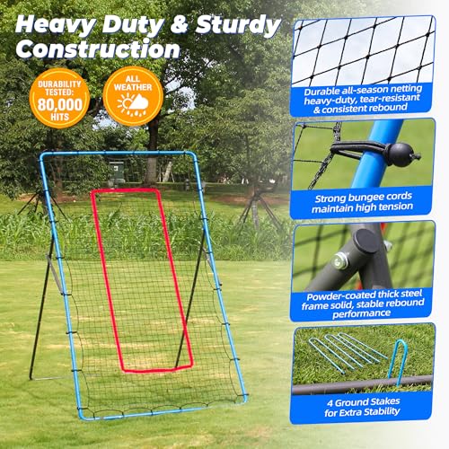 image for JOLORLY 2-in-1 Volleyball Rebounder Net, Adjustable 7×4 ft to 4.5×4 