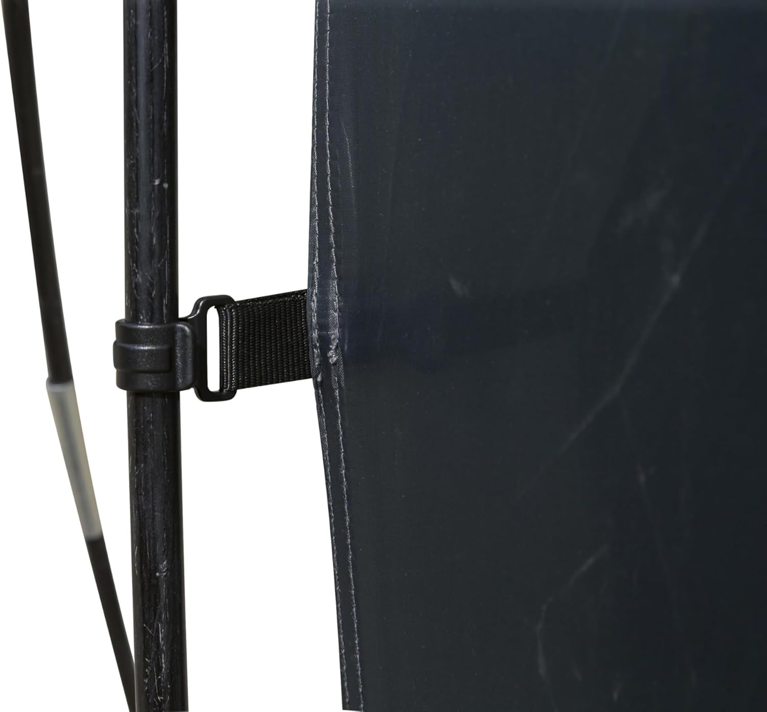 Close-up of a D-ring attachment point