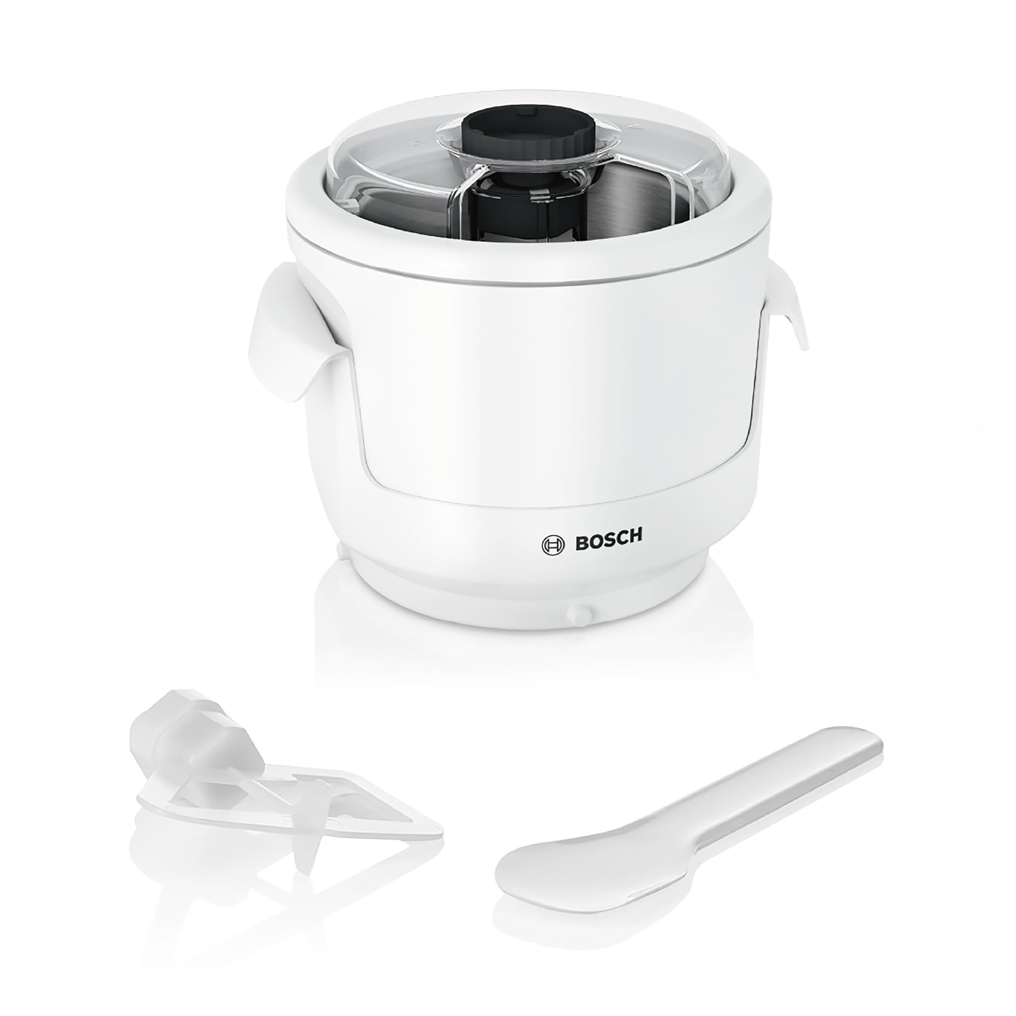 Bosch Eisbereiter MUZ9EB1, Zubehör passend für Küchenmaschine Serie 8, OptiMUM, 550ml, selbstgemachtes Eis, Sorbet, Frozen Yoghurt, Eismaschine