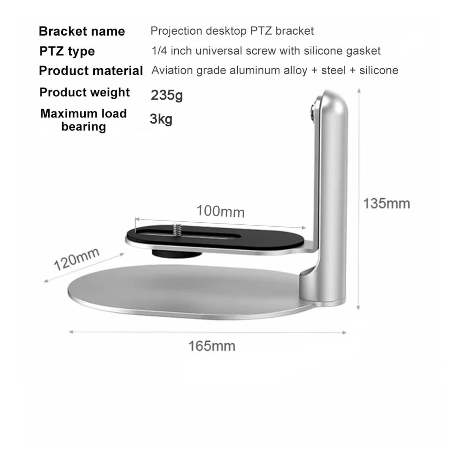 Compatibile con Xiaomi, supporto da tavolo for proiettore, H6 HY300 HY320 | Design regolabile, configurazione desktop, base stabile, posizionamento flessibile