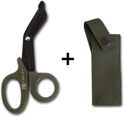 Miniatura 3 de KRYDEX Tactical Medical Shears Bolsa táctica EMT tijera vaina MOLLE mano herramientas titular