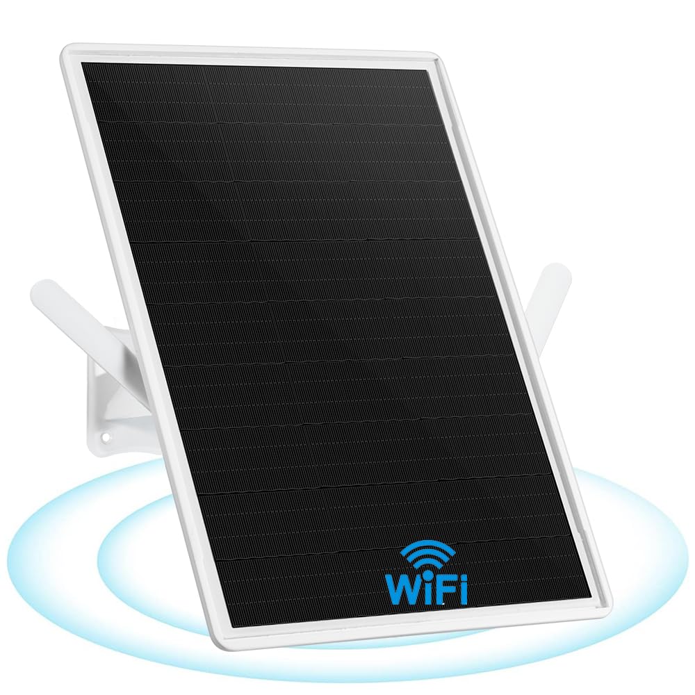 Amplificateur de Signal WiFi Dual-Band extérieur pour routeur 2.4GHz,répéteur WiFi, 490ft/150m, Panneau Solaire 15W/5V, étanchéité,20000mAh,Convient pour Les fermes et Les espaces commerciaux