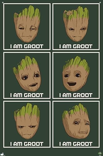 Miniatura 10 de Trends International Marvel I Am Groot Season 2 - Póster de pared I Am Groot, 14.72 x 22.37 pulgadas, paquete de póster premium y alfiler