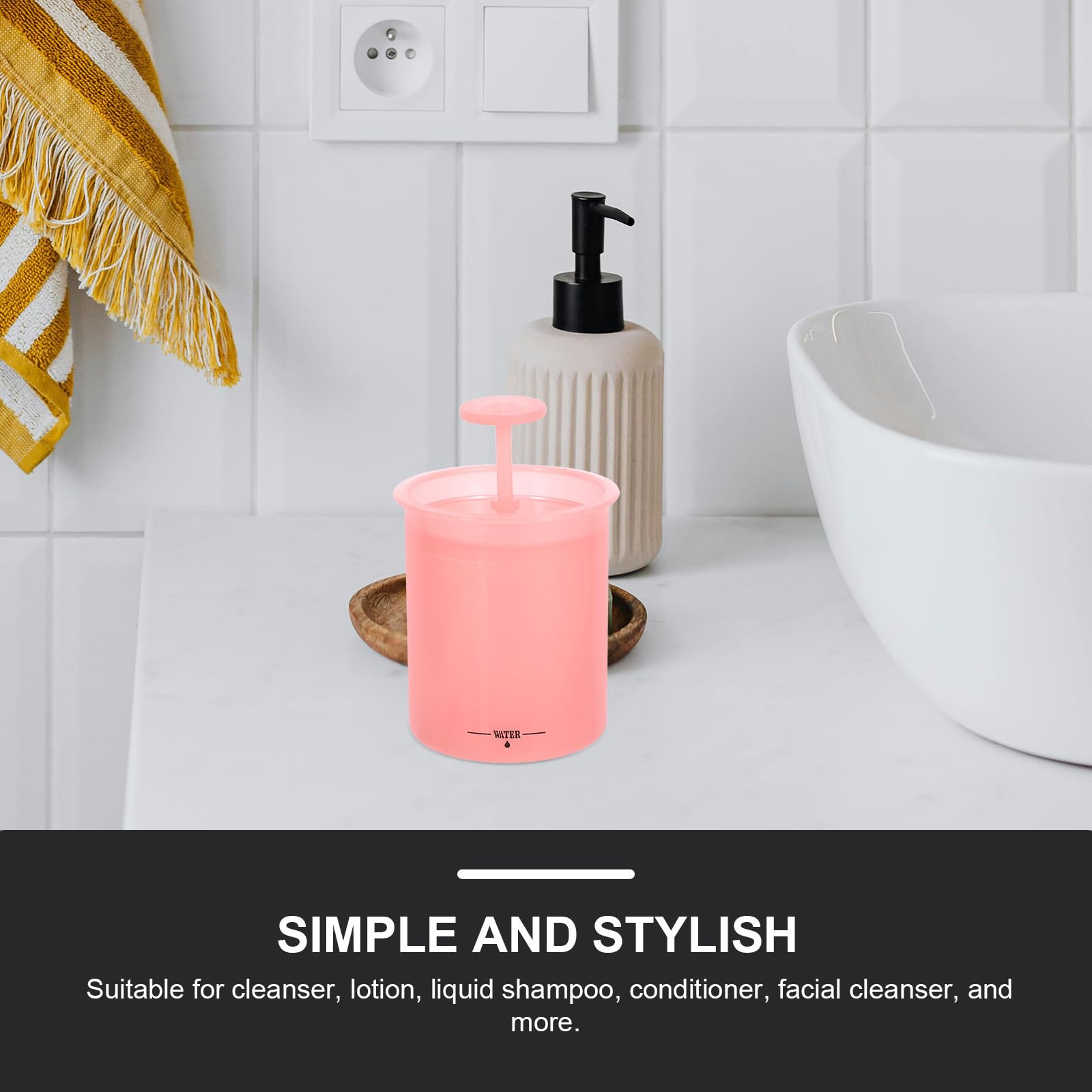 VICASKY 30 Pezzi Tazza Schiuma Detergente Viso Manuale Pp per Casa e